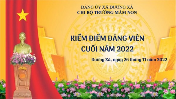 Chi bộ trường Mầm non Dương Xá tổ chức họp kiểm điểm, đánh giá đảng viên cuối năm 2022.